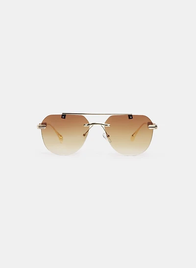 Metal Aviator Sunglasses