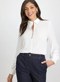 Button Detail Blouse