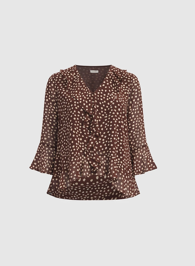 Dot Print Blouse