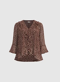 Dot Print Blouse