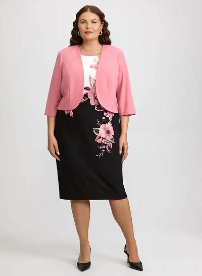 Ensemble de veste et robe florale