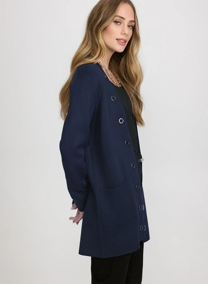 Cardigan à œillets