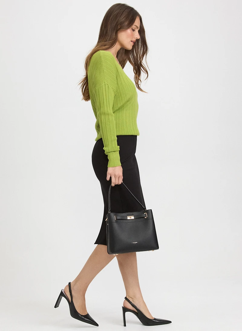 High-Rise Pencil Skirt