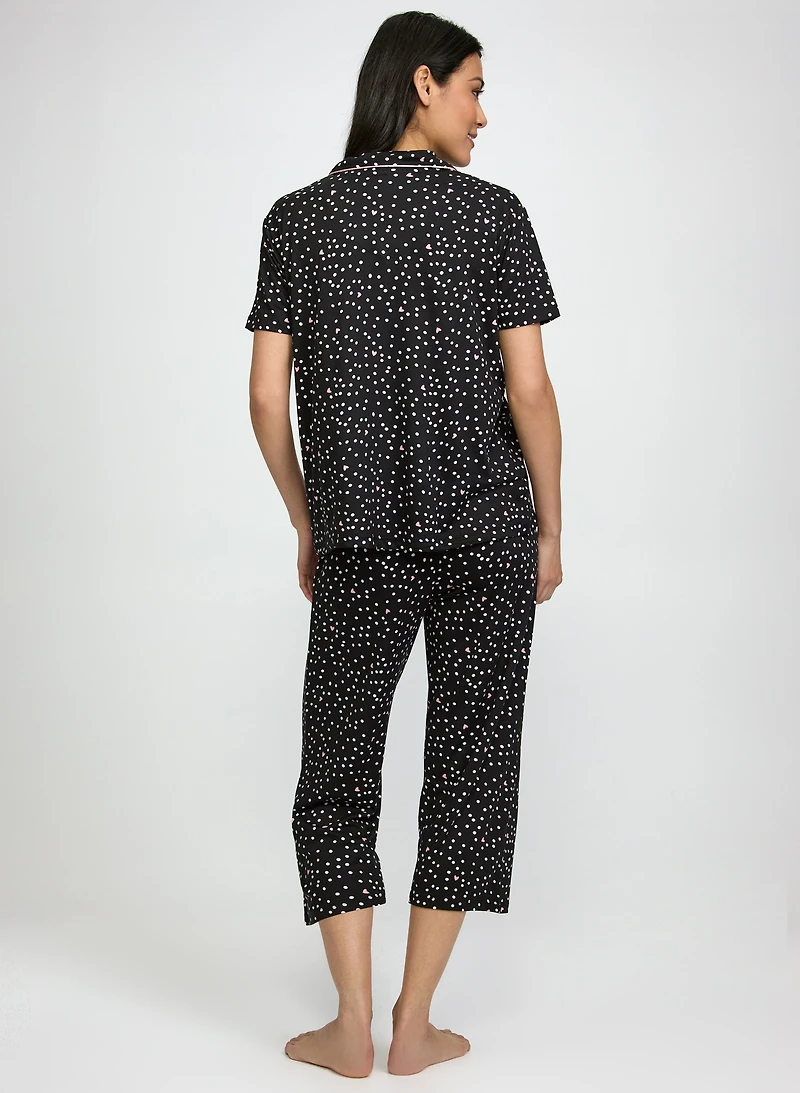 Polka Dot Print Pyjama Set