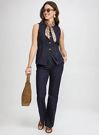 Flare-Leg Denim Pants