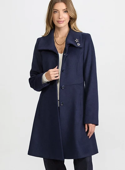 Wool-Blend Coat