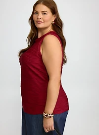 Textured Sleeveless Top