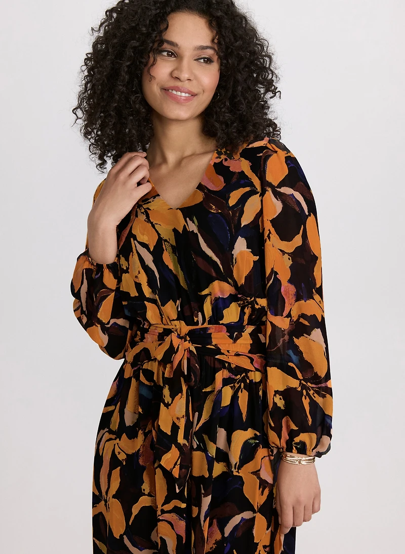 Floral Chiffon Dress