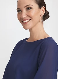 Robe à volants asymétriques