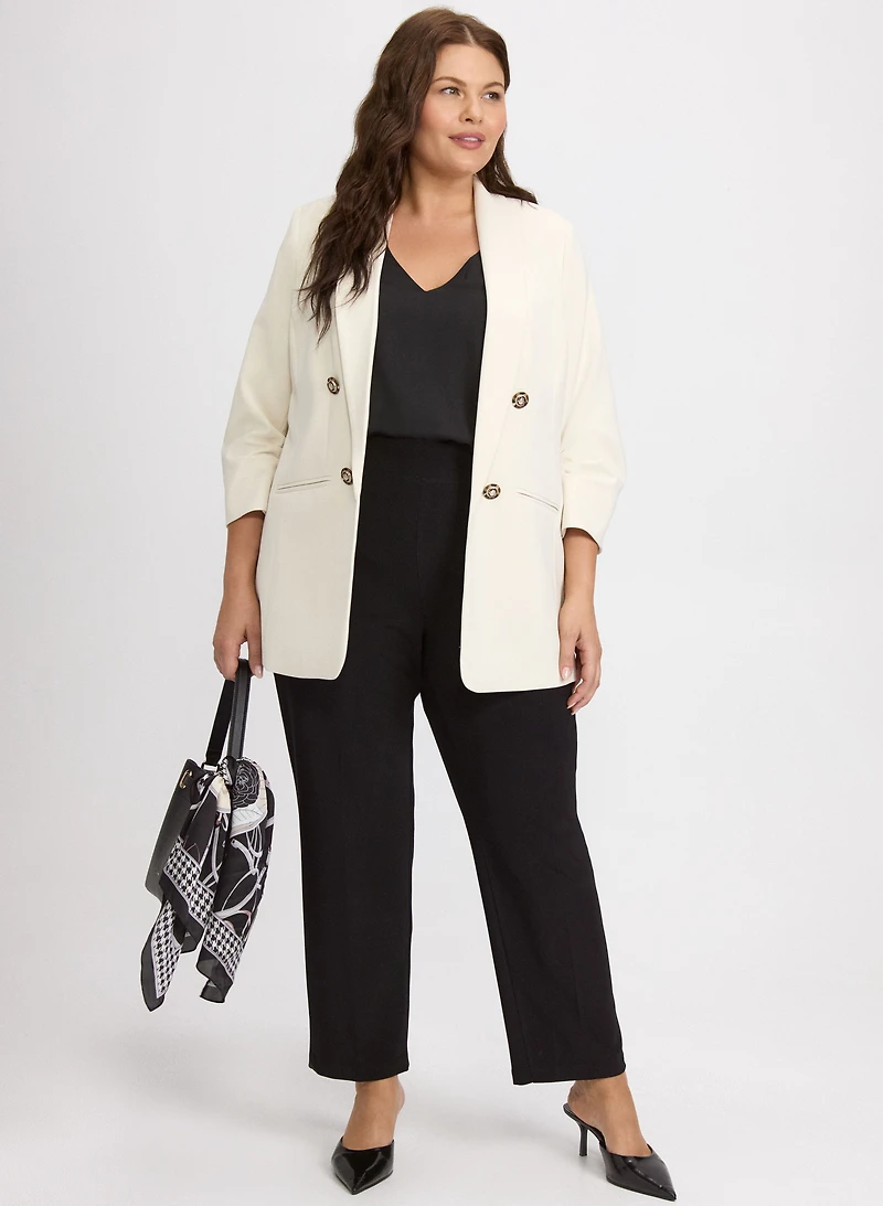 Blazer à col châle et pantalon Sofia à enfiler