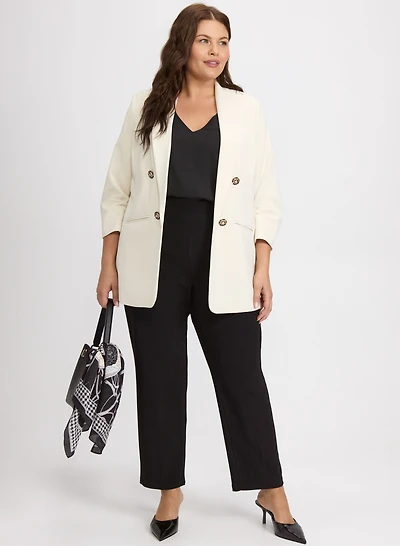 Blazer à col châle et pantalon Sofia à enfiler