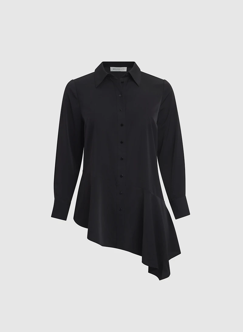 Asymmetrical Hem Blouse