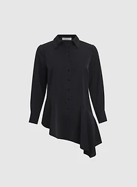 Asymmetrical Hem Blouse
