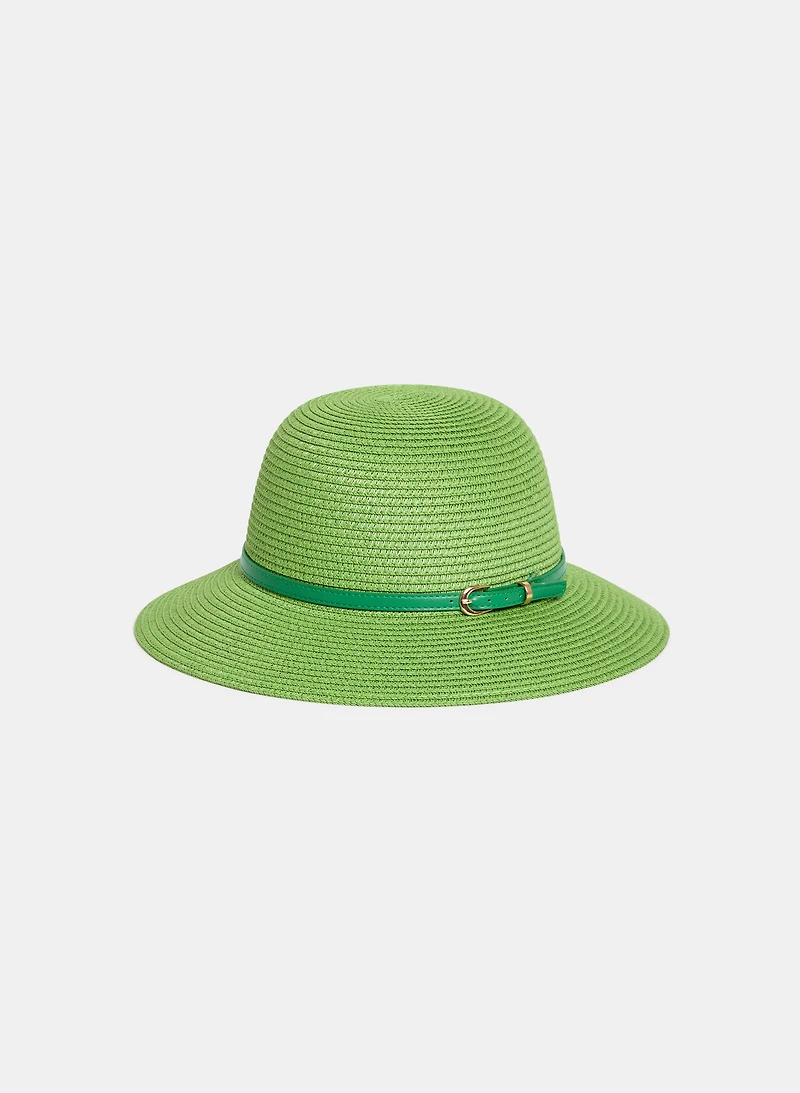 Straw Cloche Hat