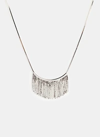 Collier pendentif à franges