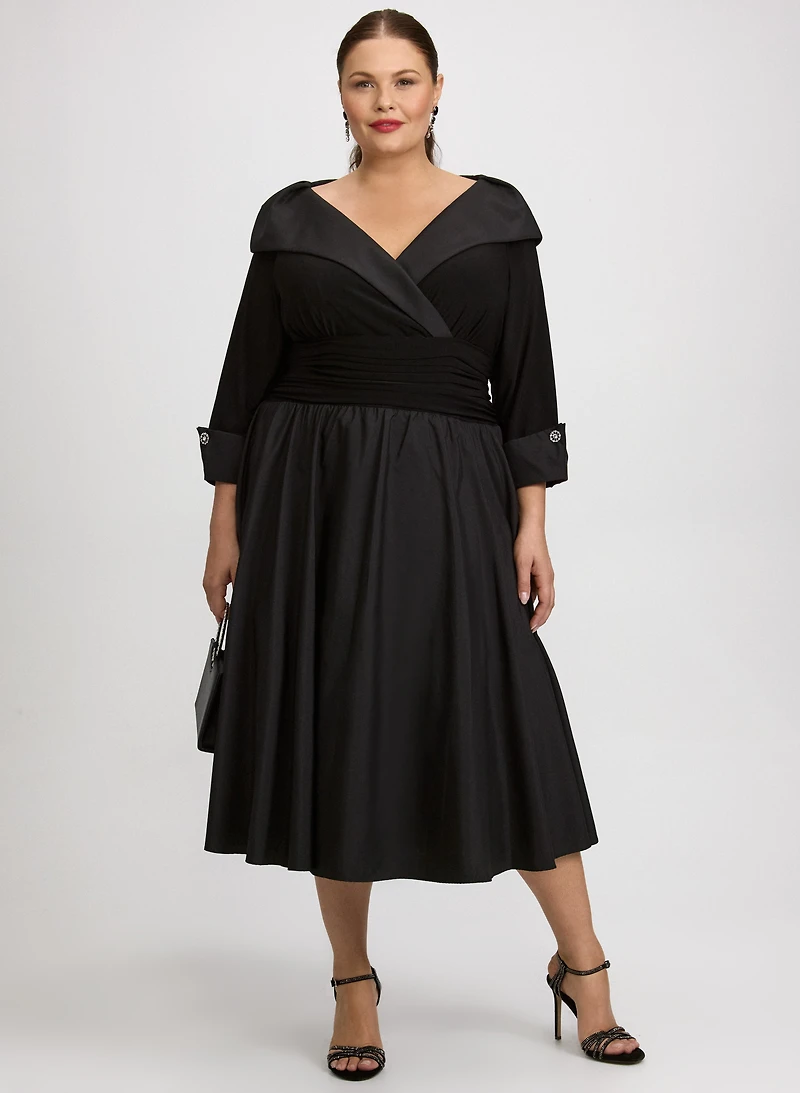 Shawl Collar Dress