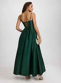 Rhinestone Corset Gown