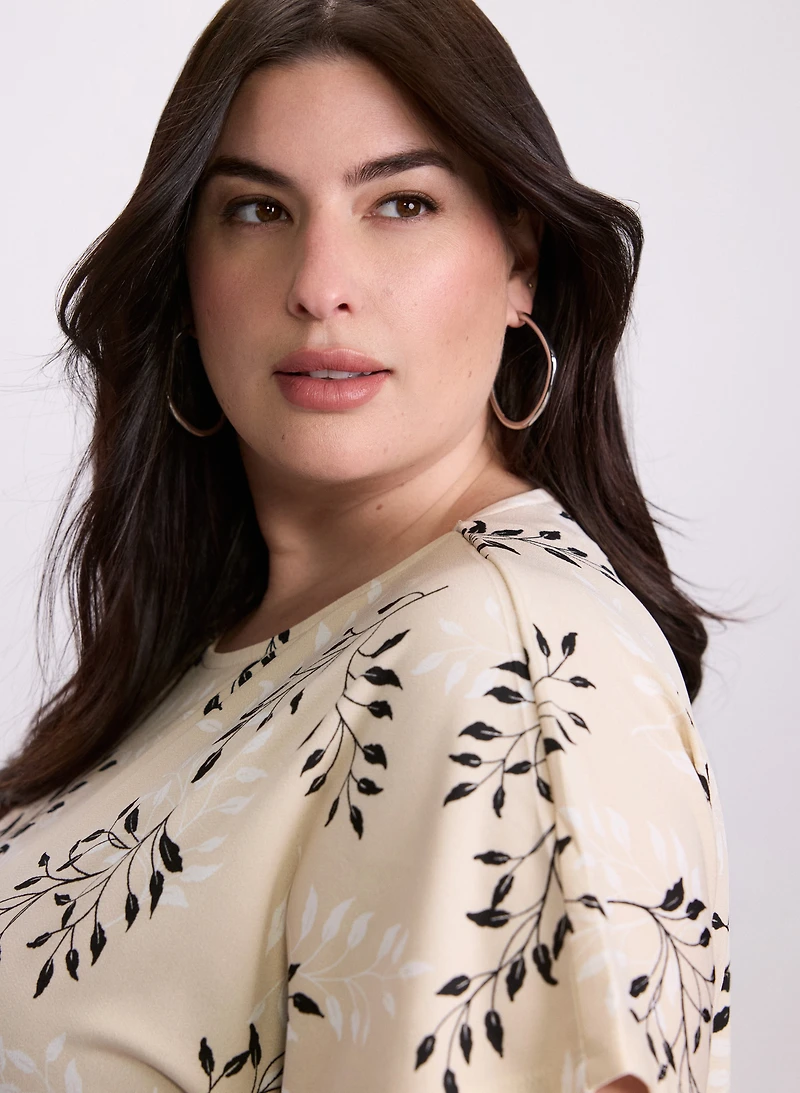 Floral Drop Shoulder Top