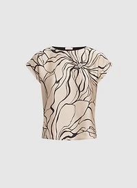 Floral Satin Top