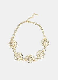Collier à fleurs en résine
