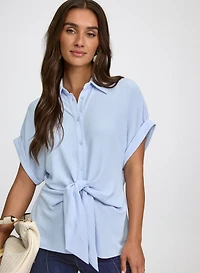 Blouse à devant noué