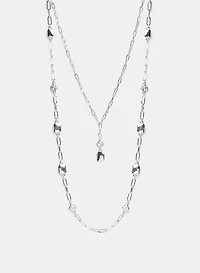 Layered Cube Link Necklace