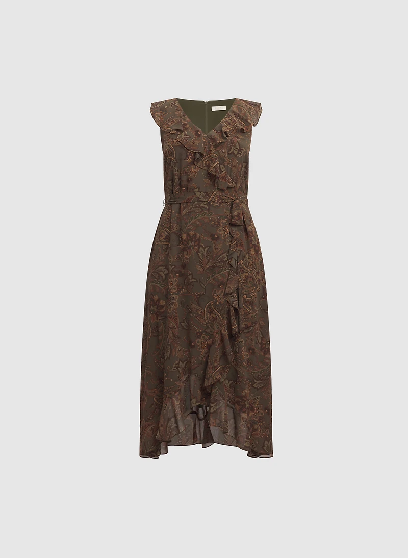Printed Chiffon Dress
