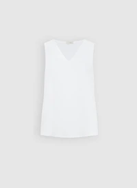 Sleeveless V-Neck Blouse