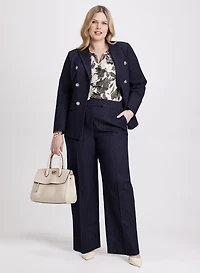 Denim Blazer & Pull-On Pants