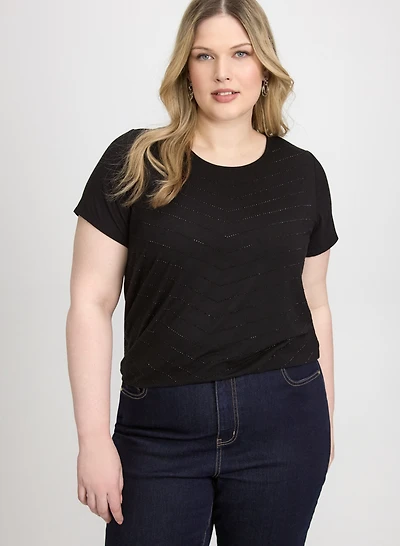 Rhinestone Embellished T-Shirt