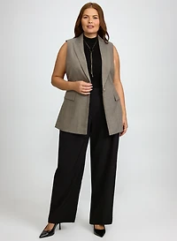 Herringbone Button Vest & Olivia Twill Pants