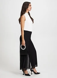 Pantalon Olivia large en chiffon