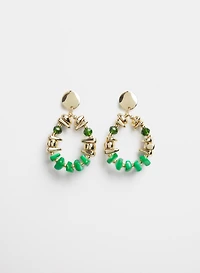 Beaded Hoop Earrings