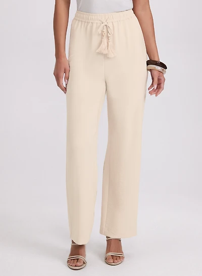 Olivia Crinkled Wide-Leg Pants