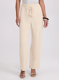 Olivia Crinkled Wide-Leg Pants