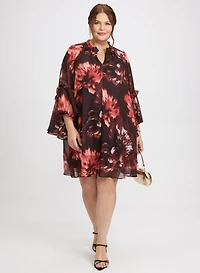 Floral Bell Sleeve Dress