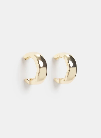 Hammered Hoop Earrings