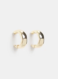Hammered Hoop Earrings