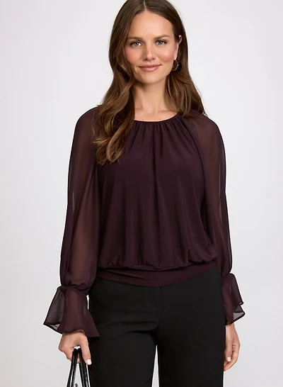 Blouse à manches ballon