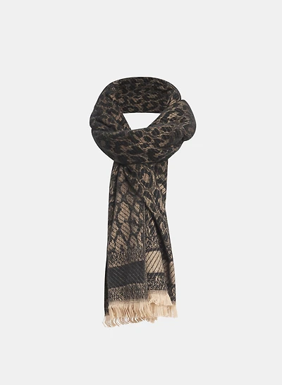 Reversible Animal Print Scarf