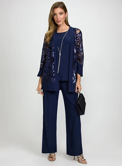 Ensemble de veste, débardeur et pantalon