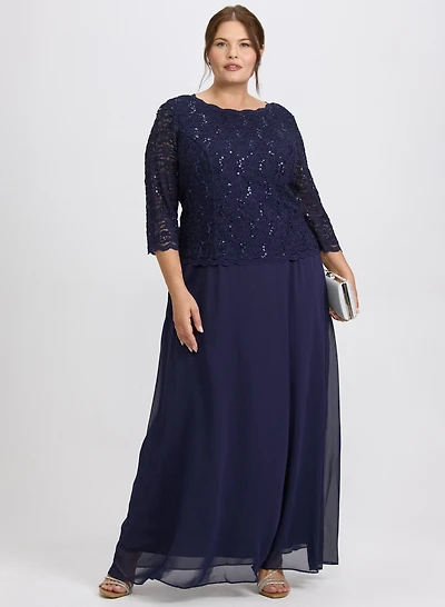 Lace & Chiffon Dress