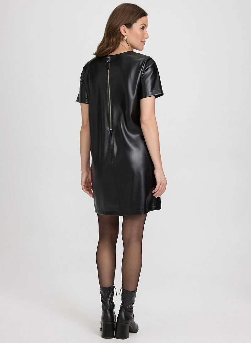 Vegan Leather Dress
