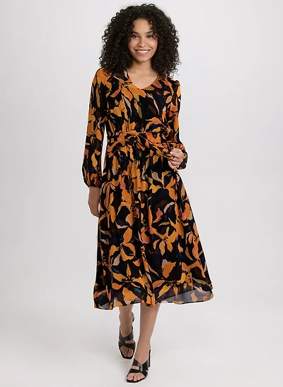 Floral Chiffon Dress