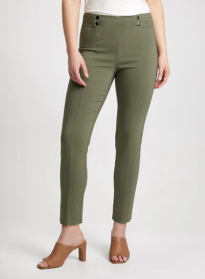 Slim Leg Pull-on Bengaline Pants