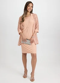 Sequined Jacket & Dress Set