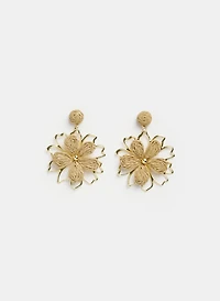 Floral Raffia Earrings