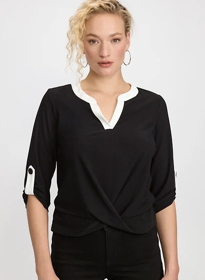 Contrast Trim Top