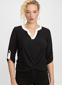 Contrast Trim Top