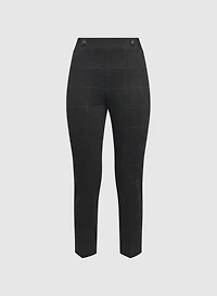 Pantalon Sofia étroit à motif carreauté